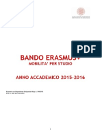 Bando Erasmus Studio