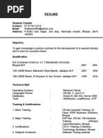 Download RESUME Testing by shaileshtr SN25509090 doc pdf