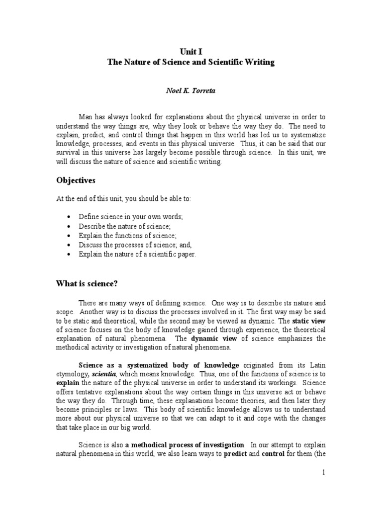 Understanding the Nature of Science | PDF