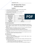 KL-21B Fiber Cleaver Manual