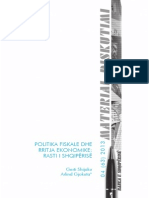 Politika Fiskale Dhe Rritja Ekonomike Rasti I Shqiperise PDF