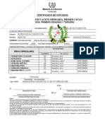 2008 Certificado 1o Mineduc Guatemala