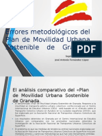 Los Errores Metodológicos Del Plan de Movilidad Urbana Sostenible de Granada