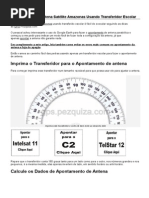 Apontamento de Antena Satélite Amazonas Usando Transferidor Escolar