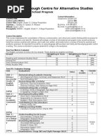 Eng4c Course Outline Quad 3 Jan To Apr 2015 Working