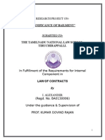 Contract of Bailment