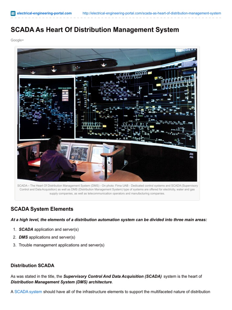 SCADA As Heart of Distribution Management System | PDF