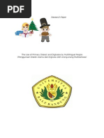 Download Mini Research Paper Dialect and diglossia by Ahmad SN255115648 doc pdf
