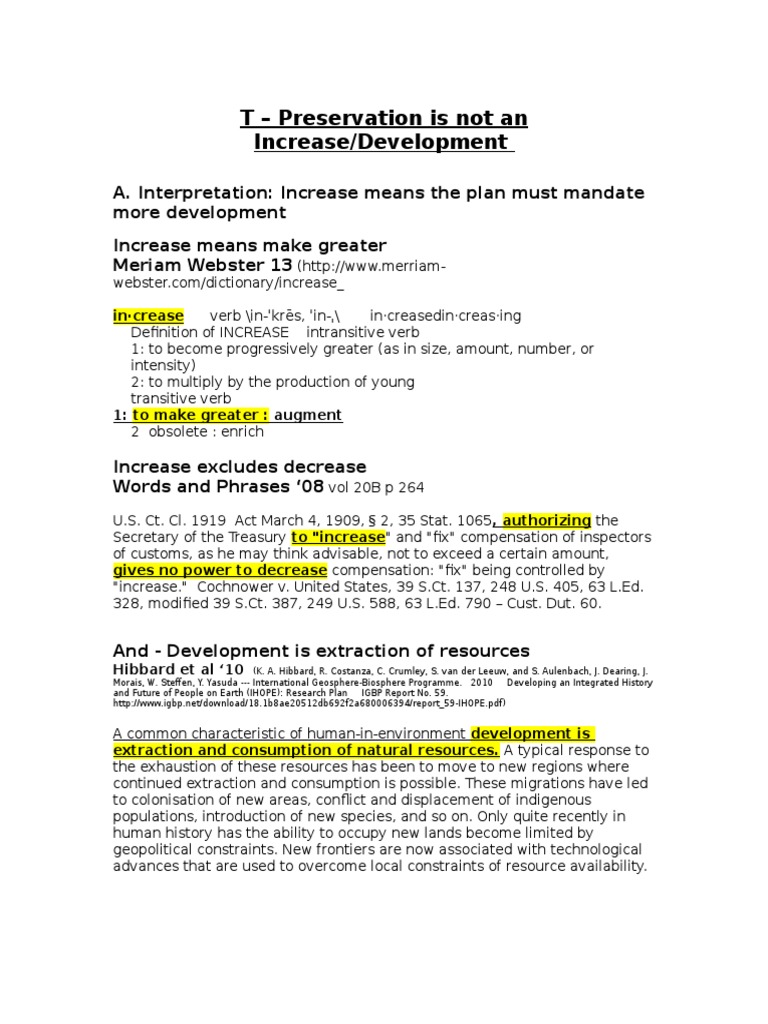 Preservation vs. Development in Policy | PDF | Conservation (Ethic ...