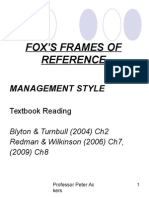 Fox S Frames of Reference