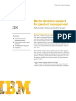 Better Decision Support For Product Management