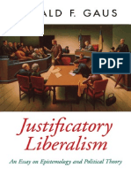 Justificatory Liberalism - An Essay On Epistemology and Political Theory - Gerald F. Gaus