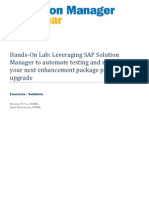 Hands-On Lab: Leveraging SAP Solution Manager To Automate Testing and Streamline Your Next Enhancement Package Project or Upgrade