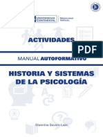 Historia y Sistemas de La Psicología Actividades