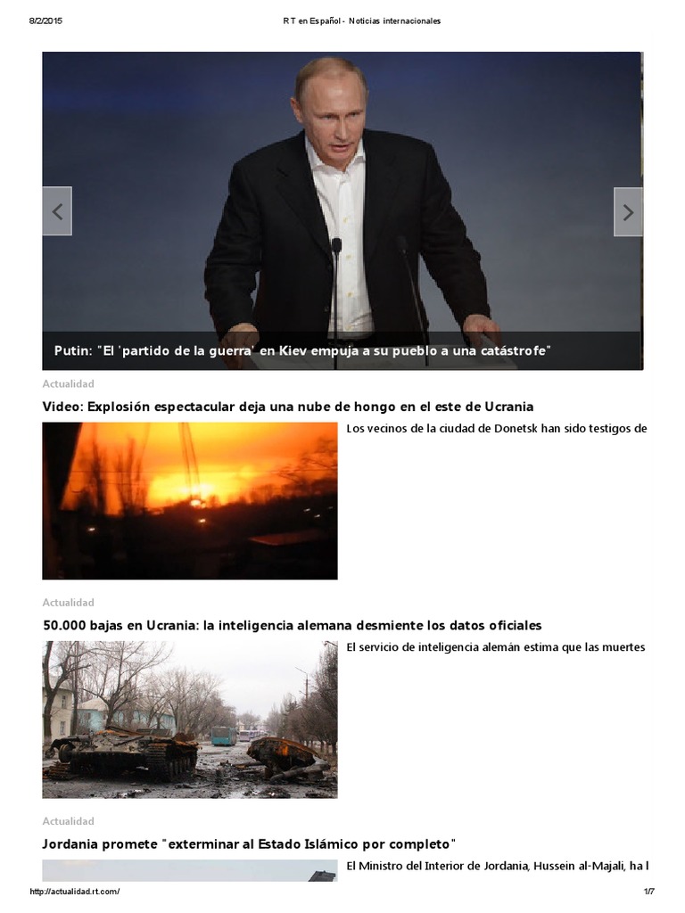 RT en Español Noticias Internacionales