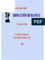 Difracción de Rayos X