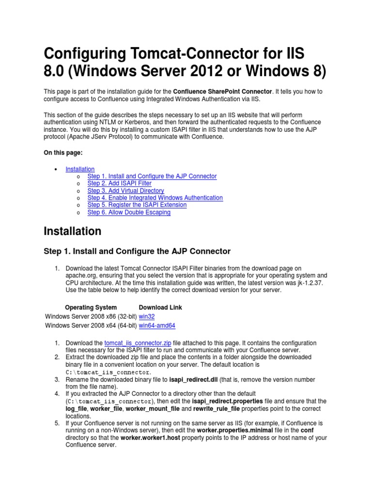 Configuring+Tomcat-Connector+for+IIS+8 0+ (Windows+Server+2012+or ...
