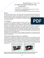 Experimentation With Ferromagnetic Materials Using