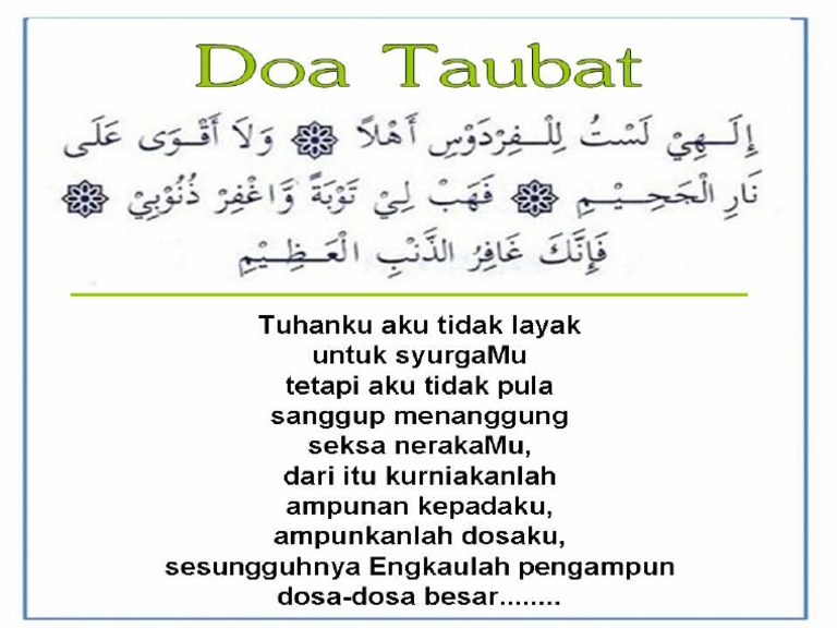 Doa Taubat Pdf