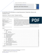 An Overview of The Literature On Sexual Harassment Perpetrator Theory and Treatment Issues 2009 Aggression and Violent Behavior