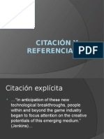 Citación y Referencias