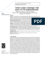 The Asian Crisis Exchange Risk Exposure of US Multinationals PDF