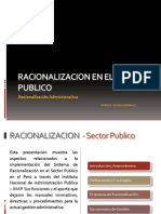 Racionalizacion en El Sector Publico