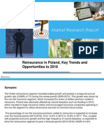 Market Research Report: Reinsurance in Poland, Key Trends and Opportunities To 2018