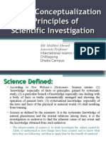 Lecture#01 Science Conceptualization and Scientific Principles