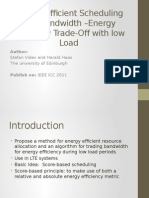 Energy-Efficient Scheduling and Bandwidth - Energy Efficiency Trade-Off 1