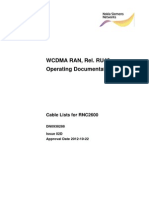 WCDMA RAN, Rel. RU40, Operating Documentation: Cable Lists For RNC2600