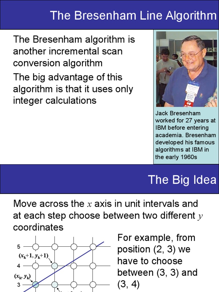 Bresenham Line Algorithm Guide | PDF | Computer Science | Theoretical ...