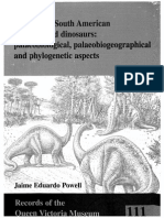 Powell (2003) Revision of South American Titanosaurid dinosaurs; paleobiological, paleobiogeographical and phylogenetic aspects