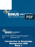 Knowledge Management Binus