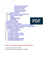 Chapter 1 Accounting For Valuation of Goodwill and Shares