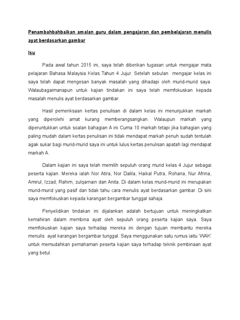 Kajian Tindakan Penyeliaan 1 Pdf