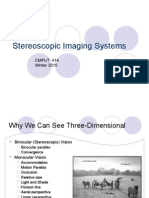Stereoscopic Imaging Systems: Cmput 414 Winter 2015