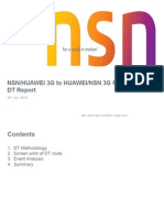 Nsn/Huawei 3G To Huawei/Nsn 3G Ps/Cs Ho DT Report: ©2013 Nokia Solutions and Networks. All Rights Reserved