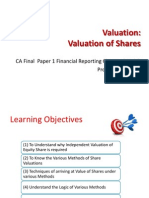 Valuation of Shares PDF
