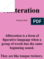 Alliteration: Reading Skills