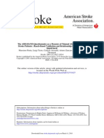 Stroke Patients: Rasch-Based Validation and Relationship To Upper Limb The ABILHAND Questionnaire As A Measure of Manual Ability in Chronic