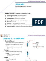 Lecture 2 - SUMMARY: Instrumentation in Engineering & Science Based On