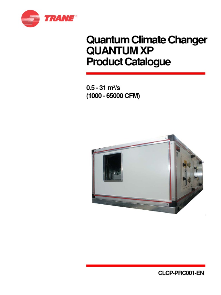 Quantum Climate Changer Quantum XP Product Catalogue: 0.5 - 31 M /s ...