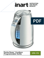 Perfectemp Cordless Programmable Kettle: Instruction and Recipe Booklet