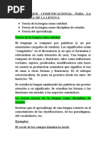 El Enfoque Comunicacional para La Enseñanza de La Lengua