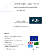 May European Union Adopt A Lingua Franca?: English vs. International Auxiliary Languages (Ials) Pros and Cons