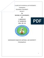 Damodaram Sanjivayya National Law University Vishakapatnam Transfer of Property Project