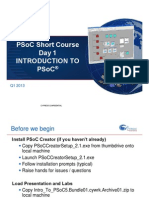 Psoc Short Course Day 1 Introduction To Psoc: Cypress Confidential