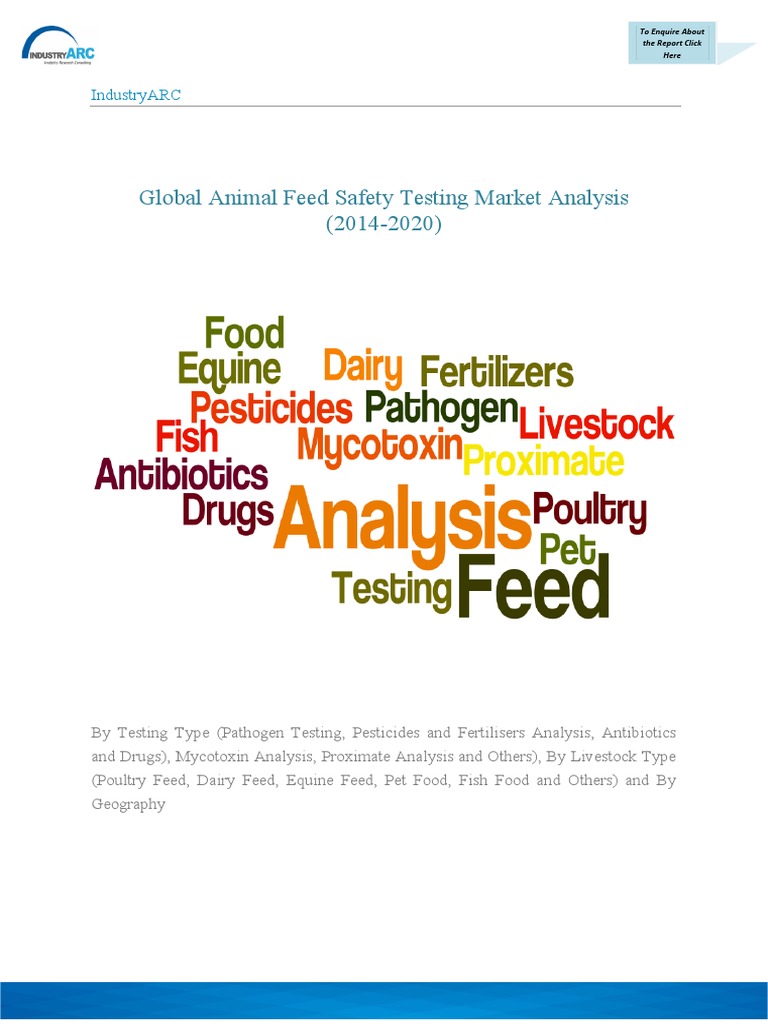 Global Animal Feed Safety Testing Market Brochure | PDF | Animal Feed ...