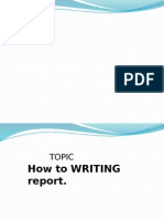 How to Write Report